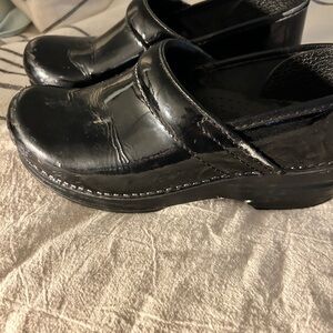 Dansko Black Slip-On Shoes